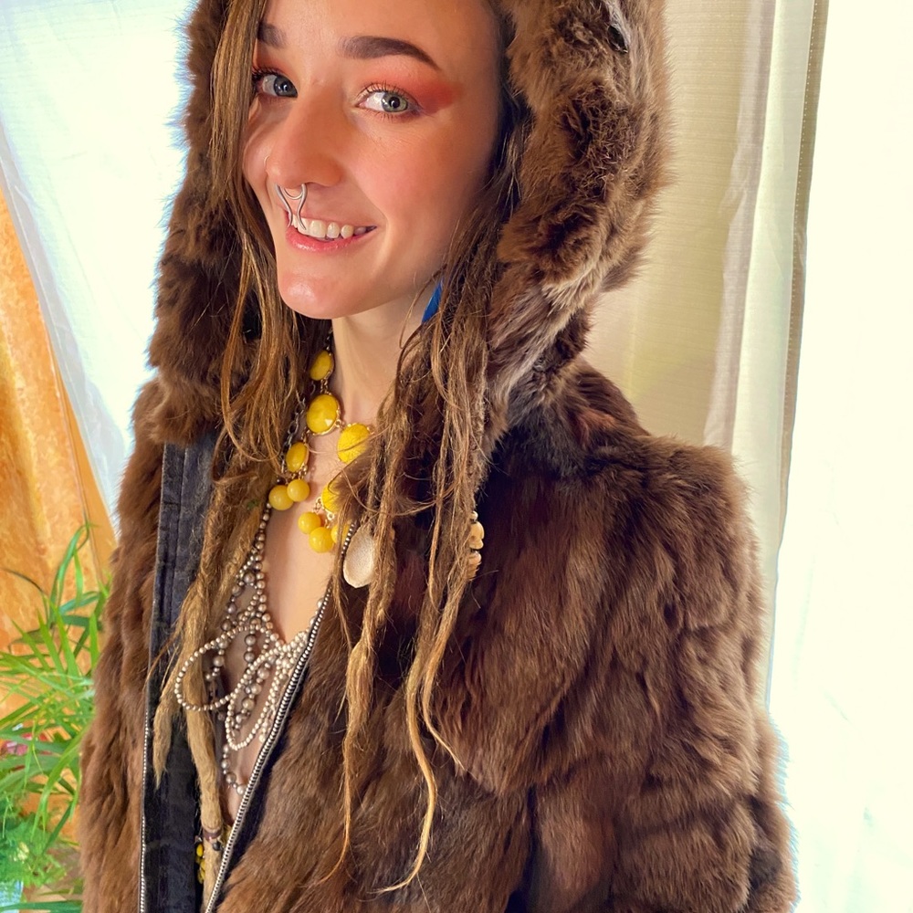 VTG Rabbit Fur Coat